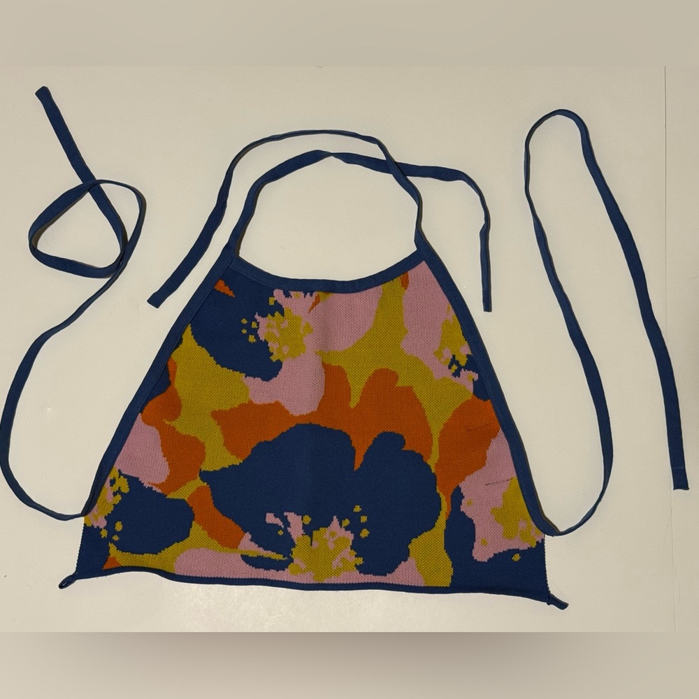 Cider Multicolor Floral Halter Top